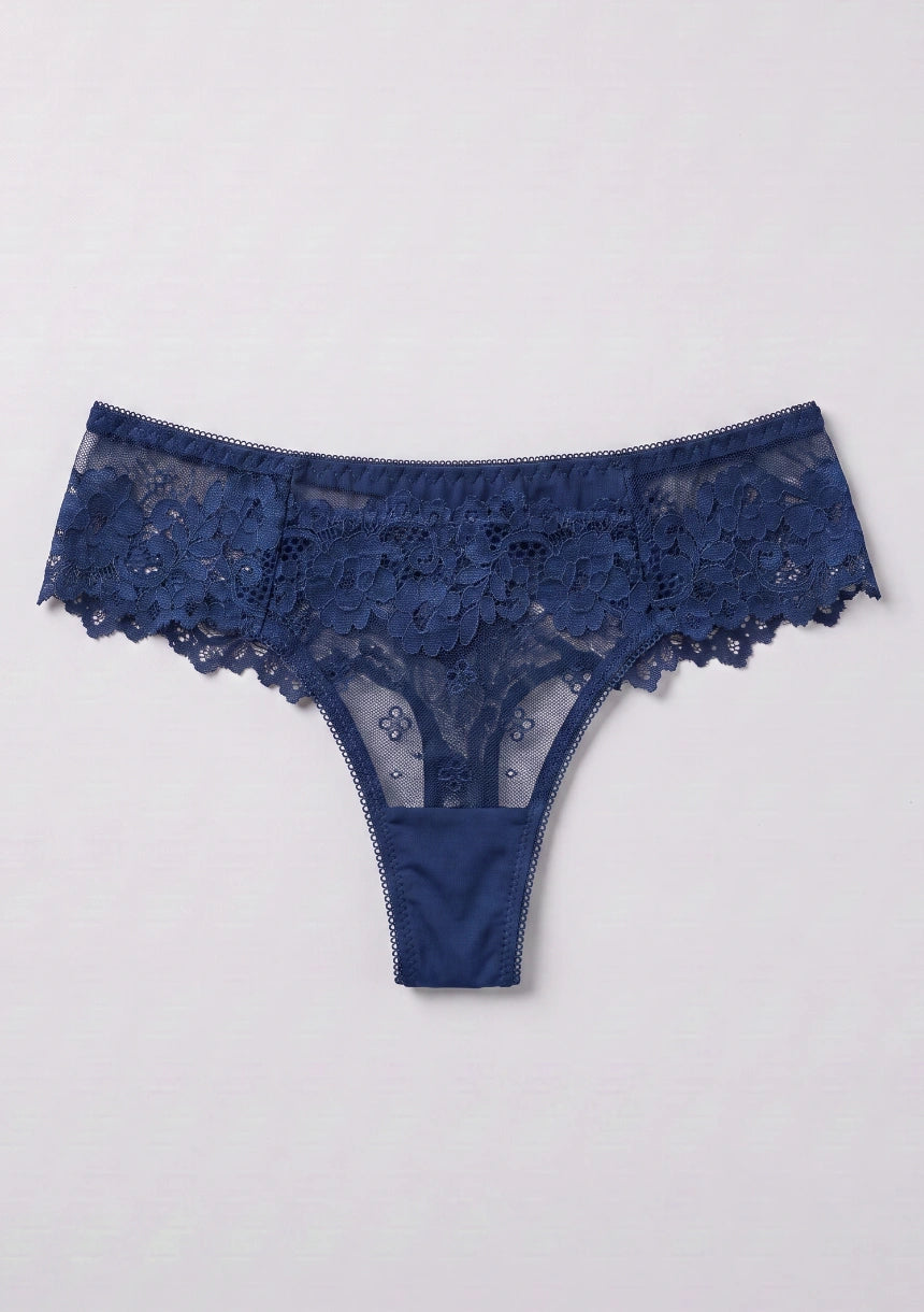 Spitzenunterhosen mit floralem Muster