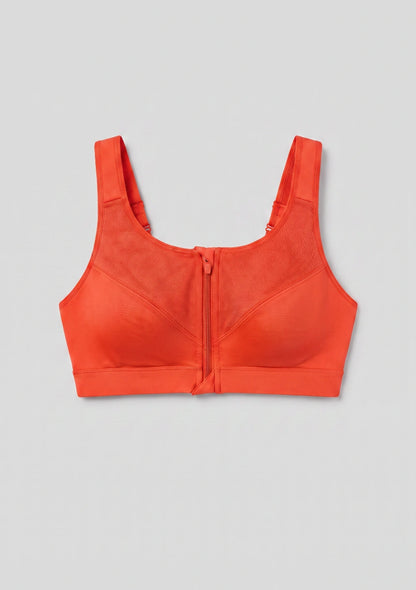 Plus-Size-Sport-BH mit Reißverschluss
