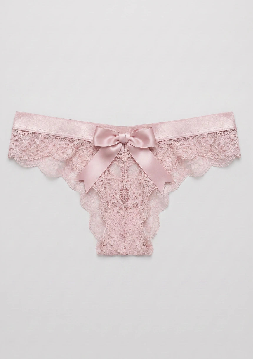 Spitzenunterhosen mit Schleifendetail am Rücken