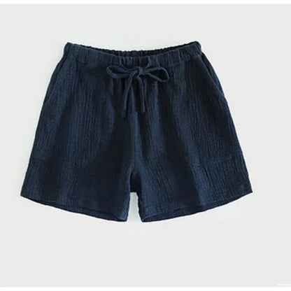 Marine Gebundene Schlafshorts