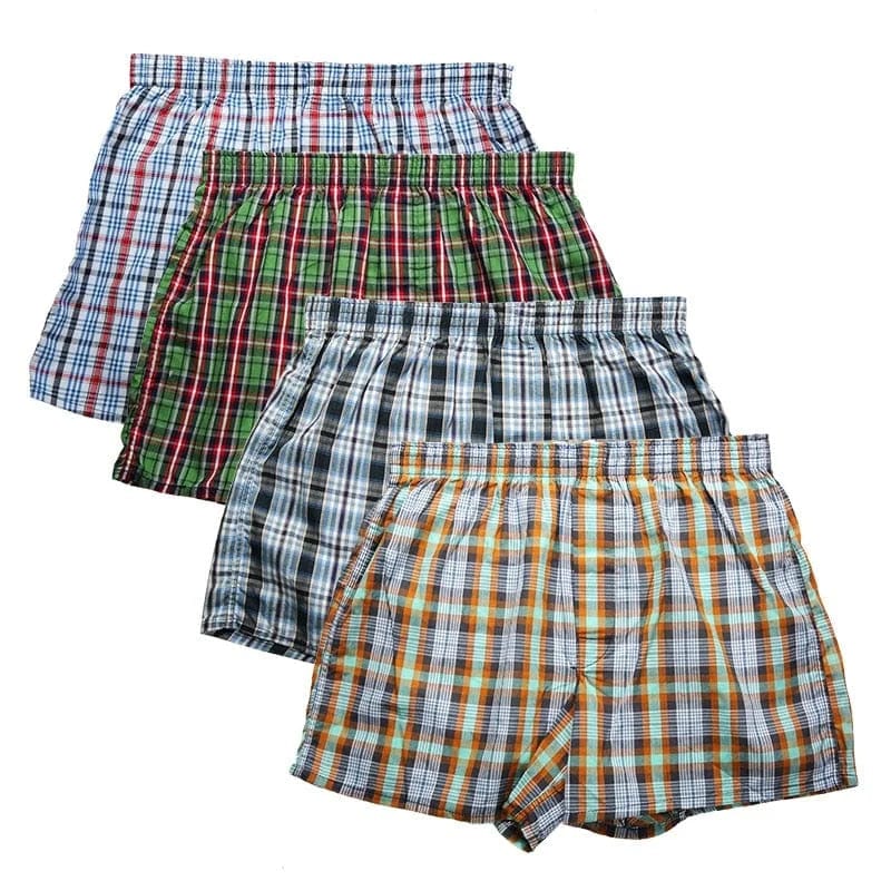 Mehrfarben 4 Packungen lose Herren-Boxershorts