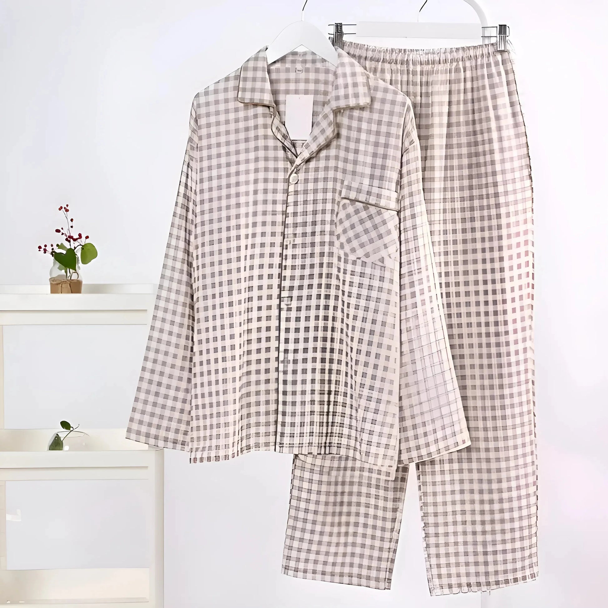 Men's Checked Pyjamas