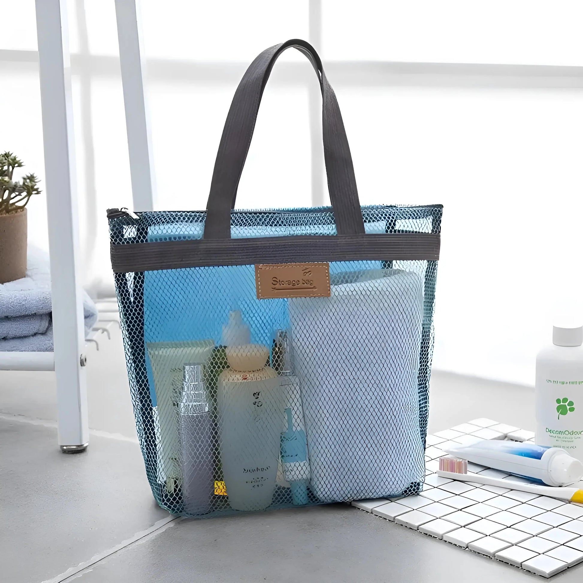 Mesh Beach Cosmetic Bag