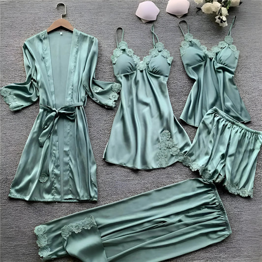 Mint Five-Piece Sleep Set