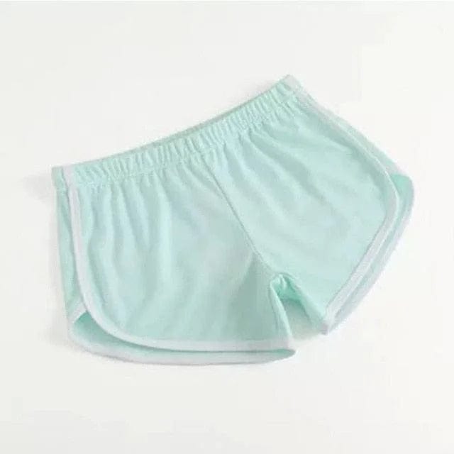 Minze Schlafshorts mit sportlichem Schnitt