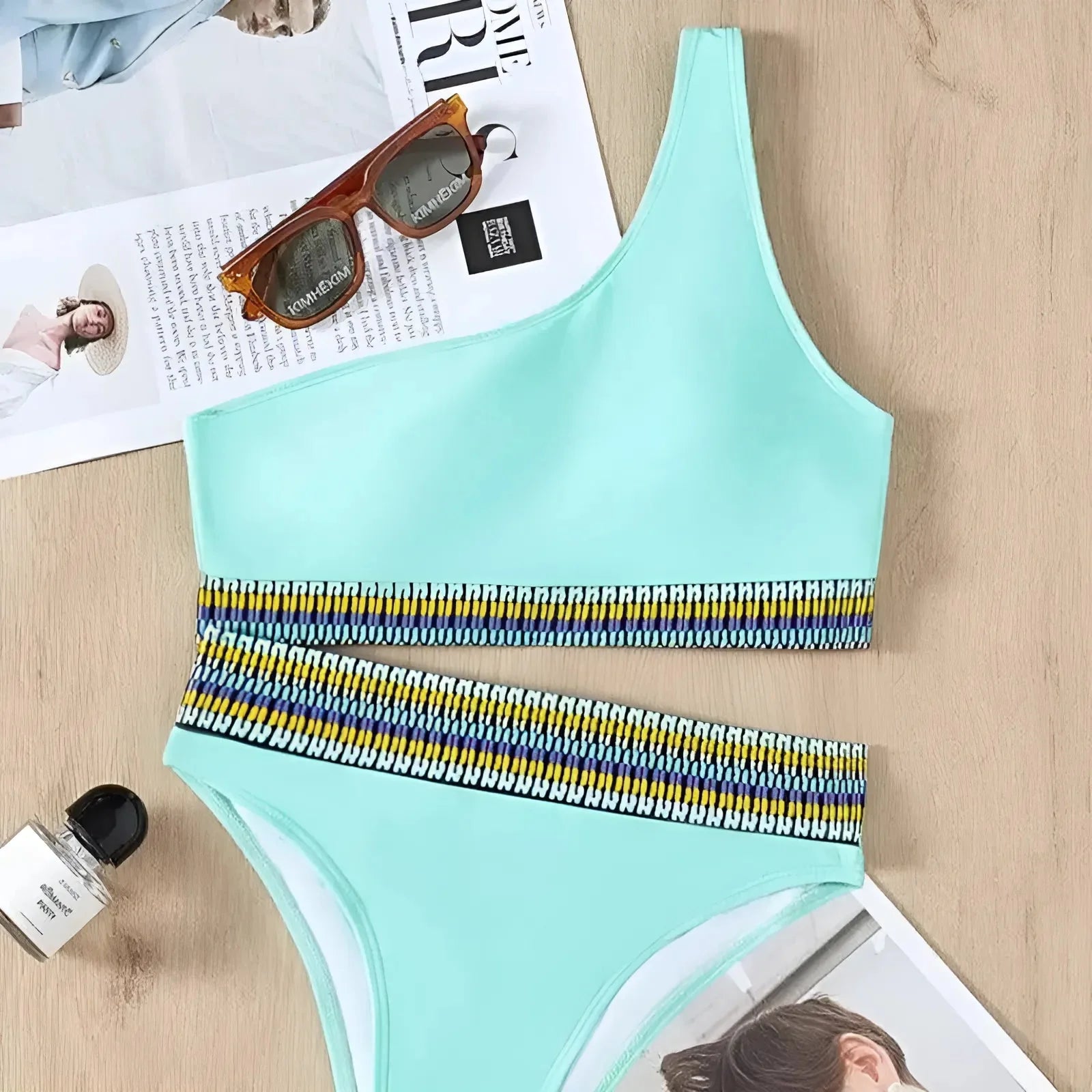 One-Shoulder Bikini Set