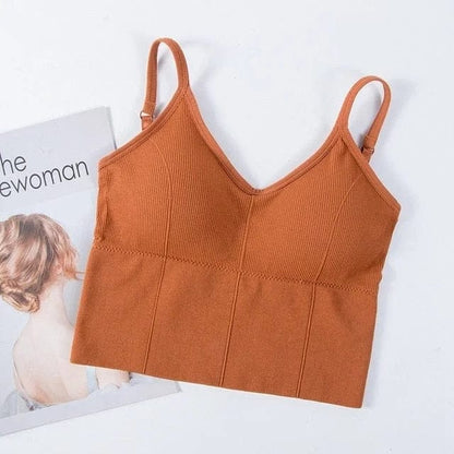 Orange Ein Bralette-BH in Form eines Oberteils