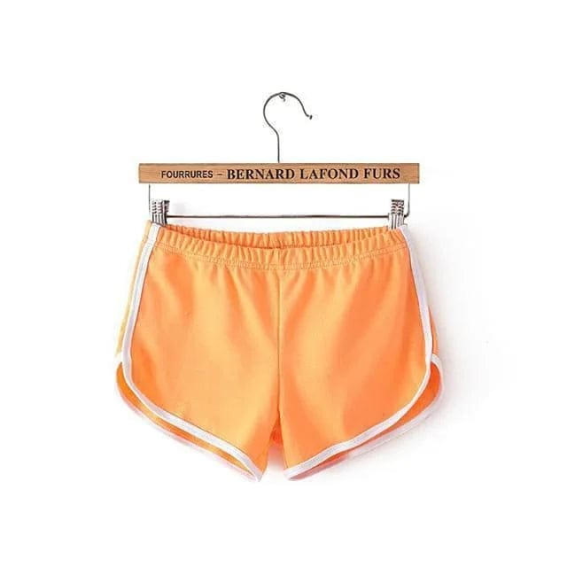 Orange Schlafshorts mit sportlichem Schnitt