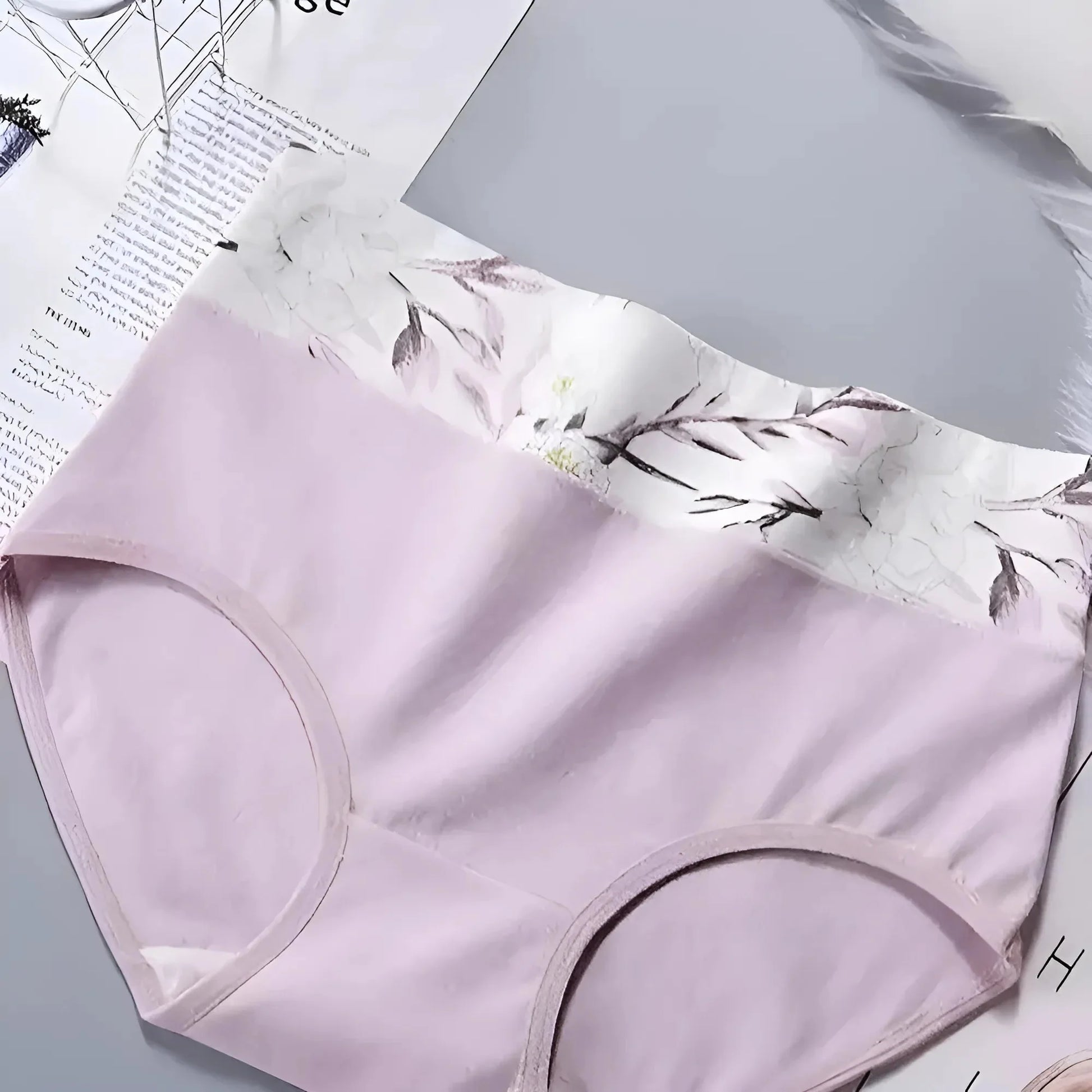Pink Classic High-Waisted Briefs