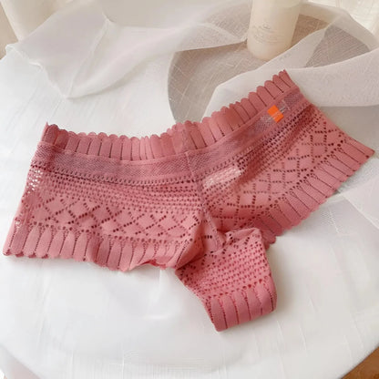 Pink Lace High-Waisted Knickers