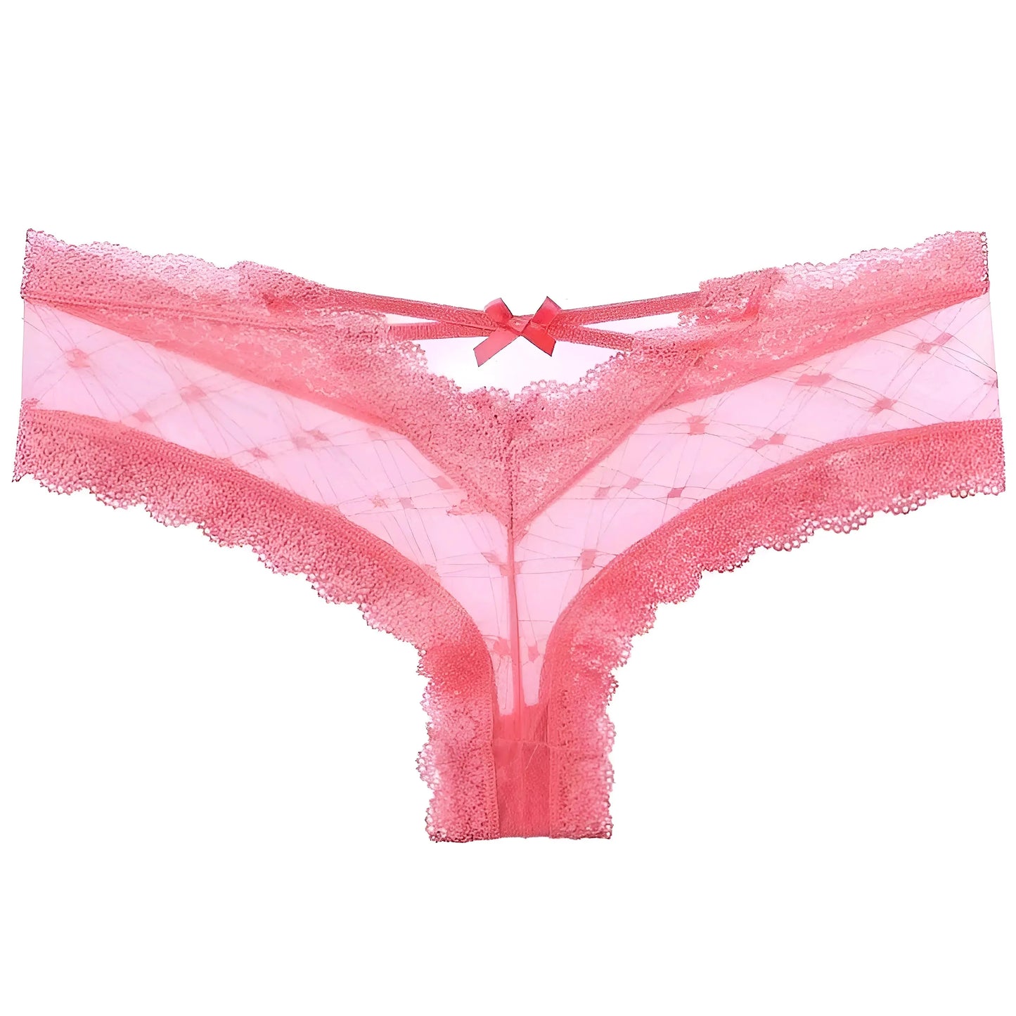 Pink Lace Knickers with Straps at the Back