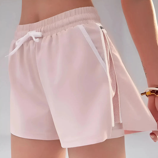 Pink Loose Sports Shorts