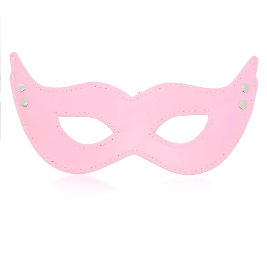 Pink Simple Leather Mask