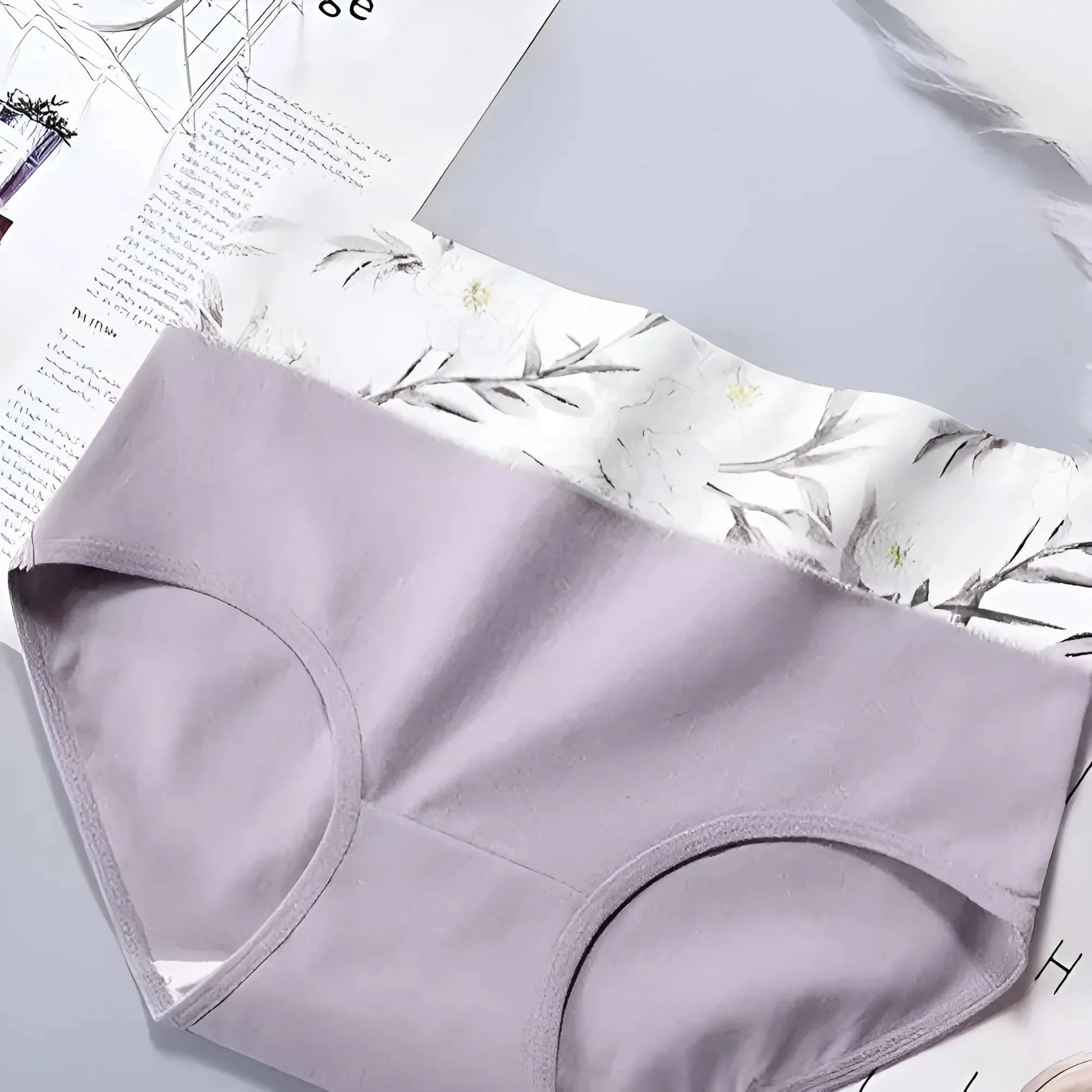 Purple Classic High-Waisted Briefs