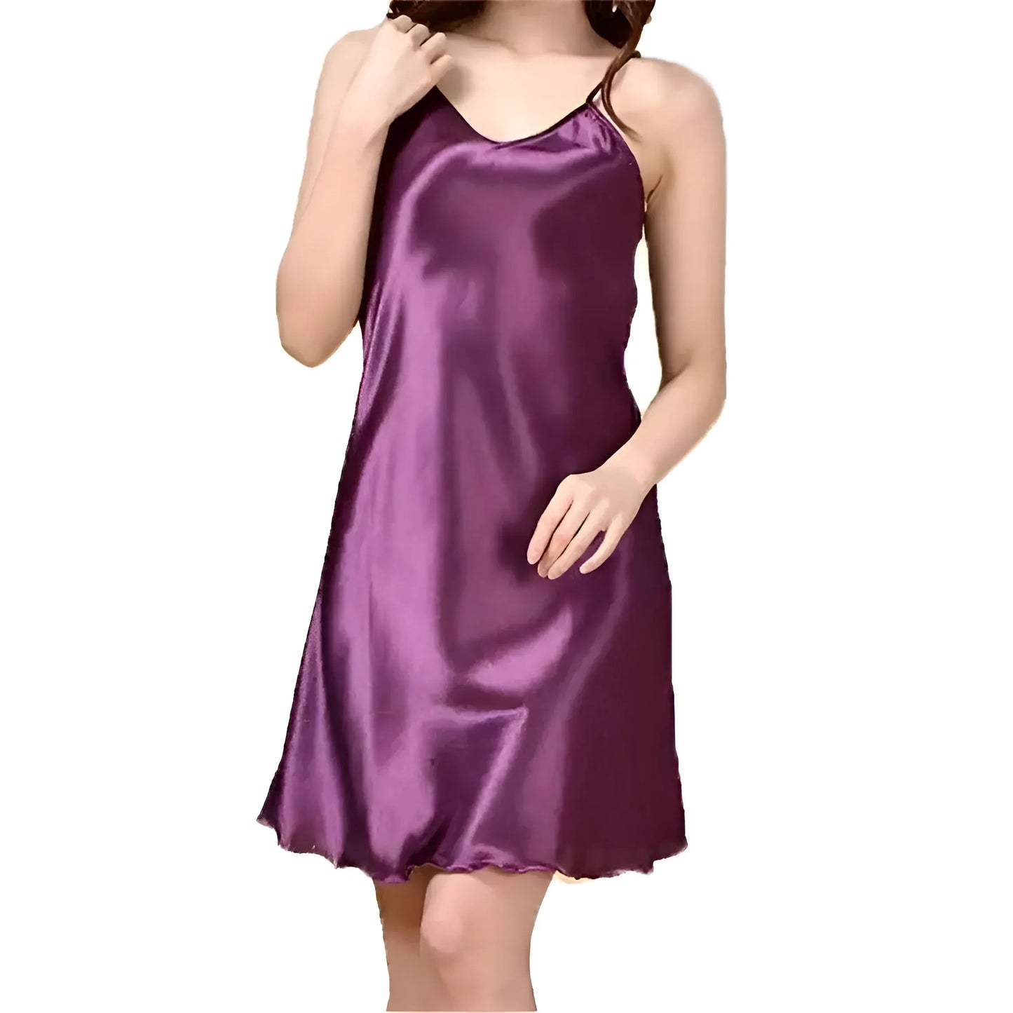 Purple Silk Nightdress