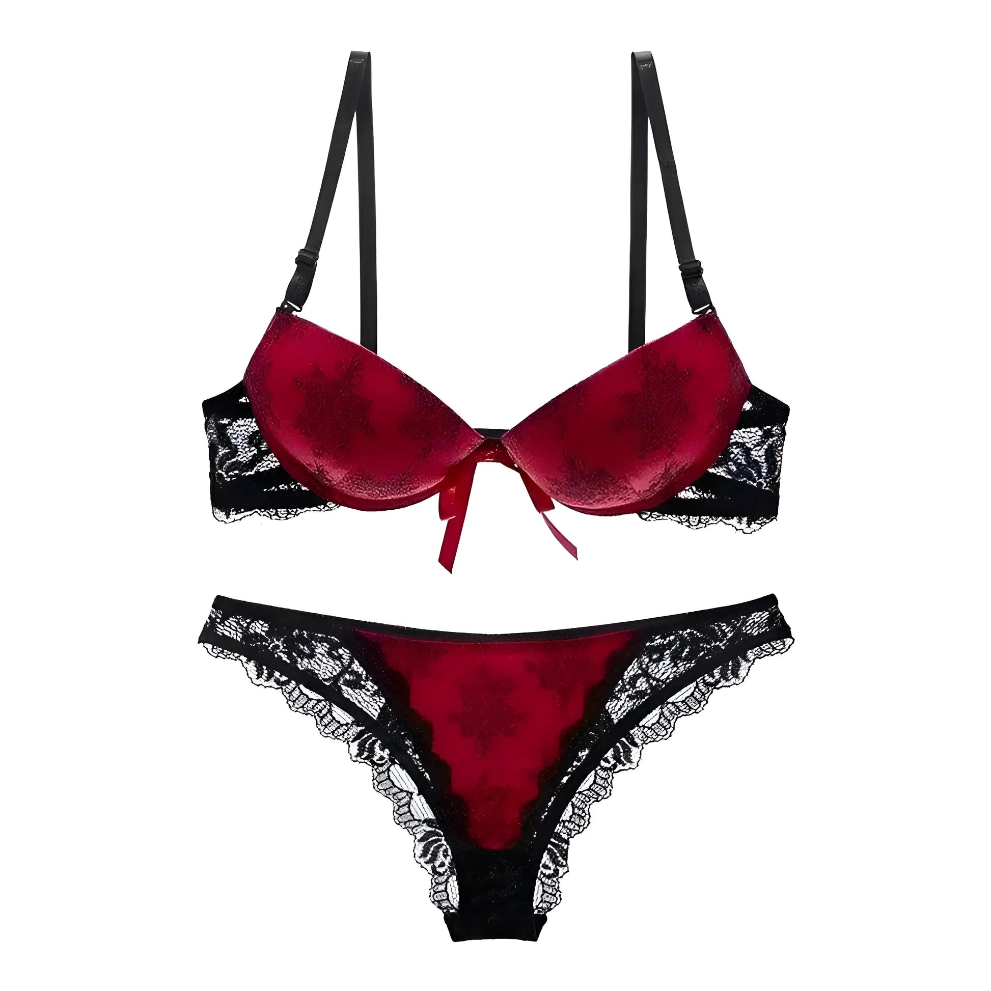 Red Elegant Lingerie Set