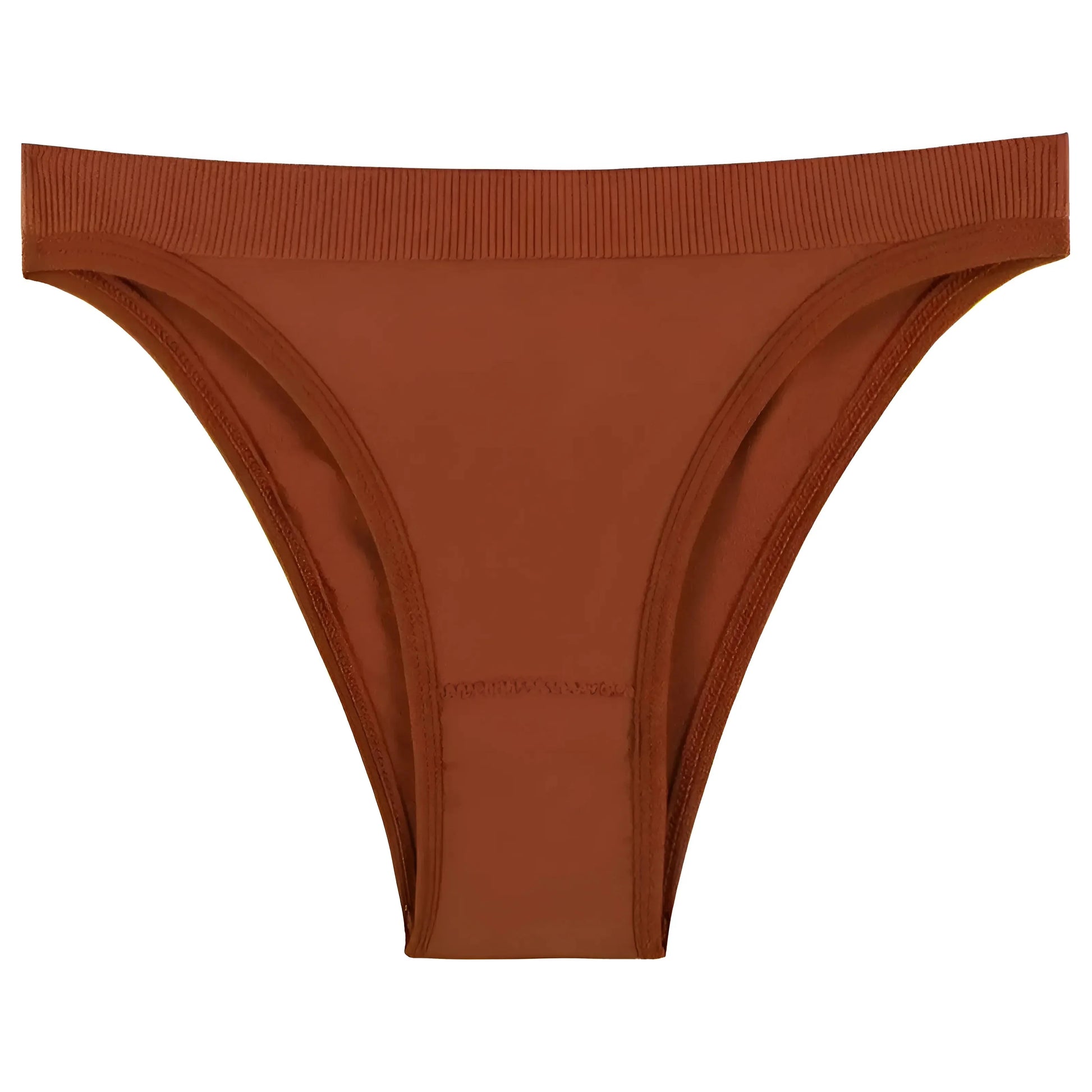 Red High-Waisted Cut-Out Women's Briefs