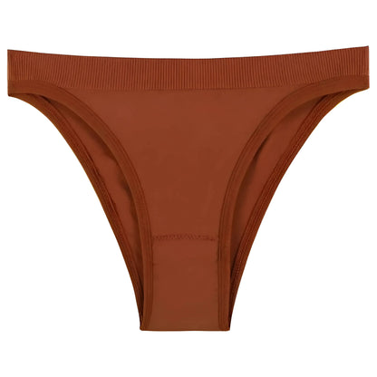 Red High-Waisted Cut-Out Women's Briefs