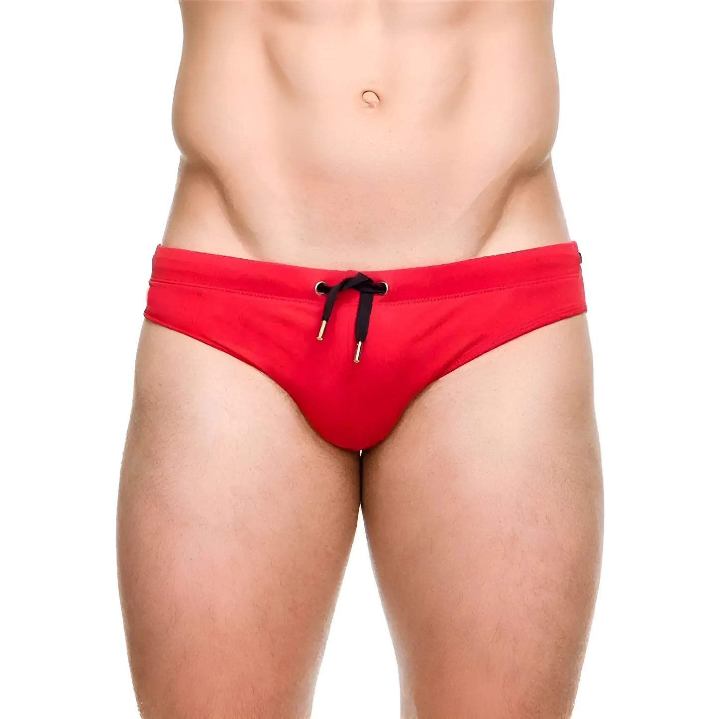 Red Men's Push-Up Swim Shorts