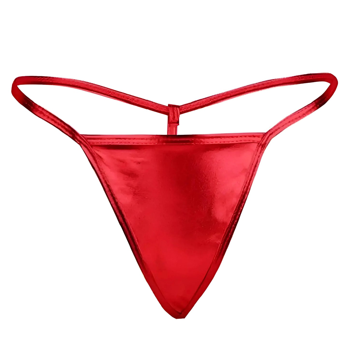 Red Satin String Thongs