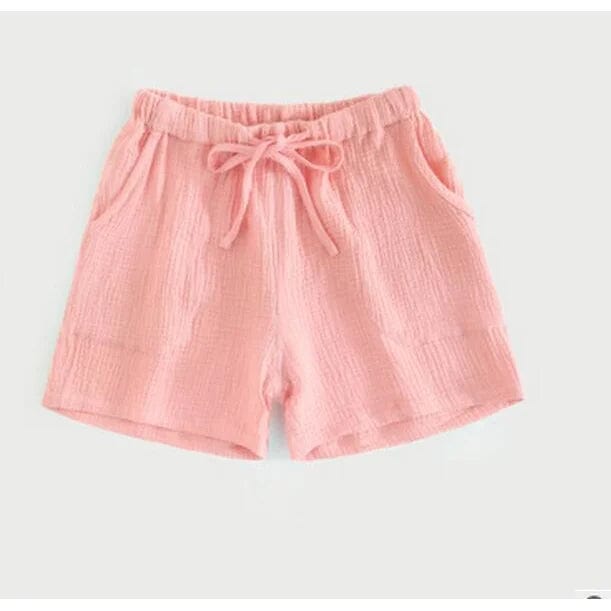 Rosa Gebundene Schlafshorts