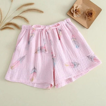 Rosa Pastellfarbene Schlafshorts