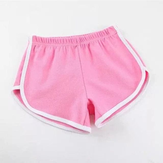 Rosa Schlafshorts mit sportlichem Schnitt