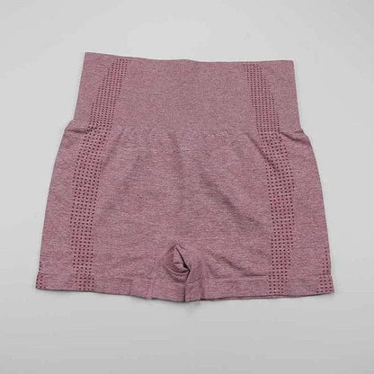 Rosa Sportshorts mit hoher Taille