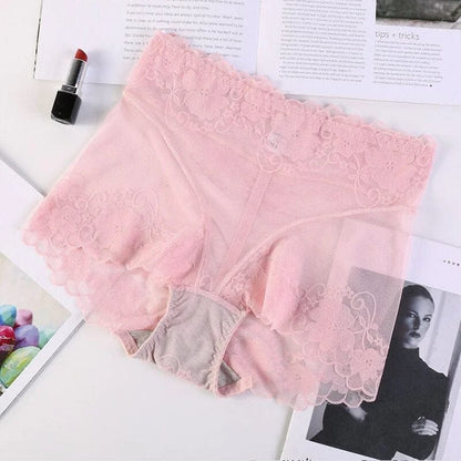 Rosa Transparente Boxershorts für Damen