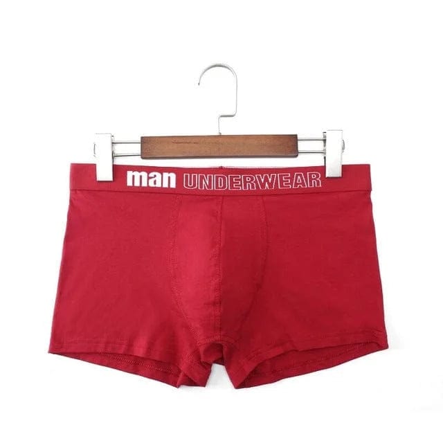 Rot Klassische Herren-Boxershorts von Manunderwear