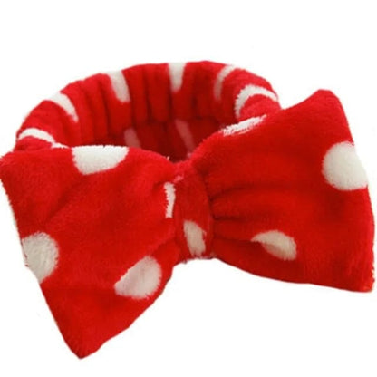 Rot Polka Dot Haarband