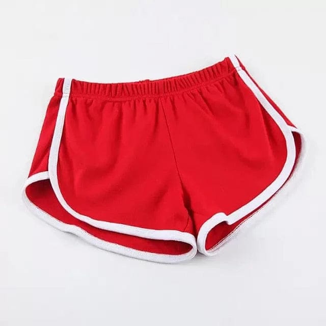 Rot Schlafshorts mit sportlichem Schnitt