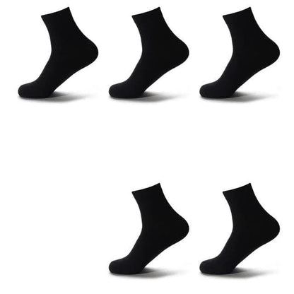 Schwarz 5er-Pack Herrensocken