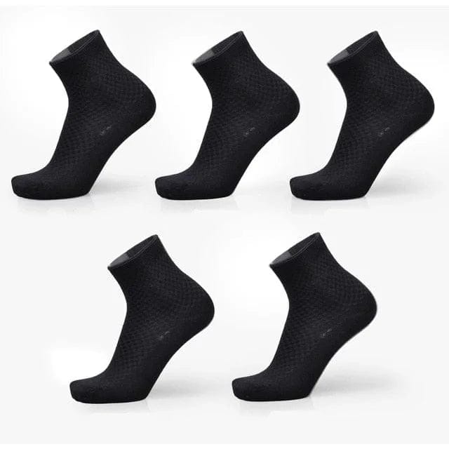 Schwarz 5er-Pack Herrensocken