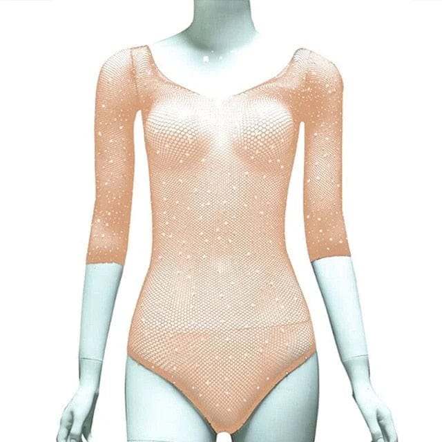 Schwarz Body aus transparenter Spitze