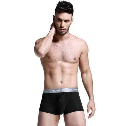 Schwarz Herren-Boxershorts mit Stabilisierung