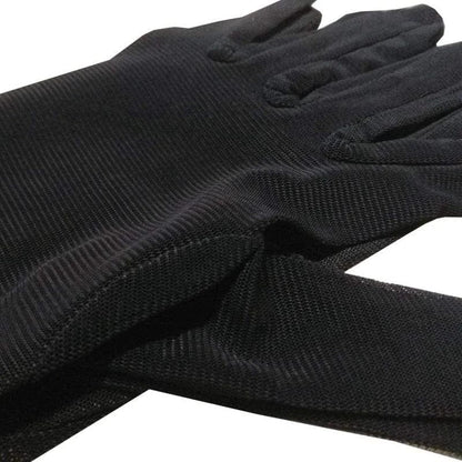 Schwarz Lange transparente Handschuhe