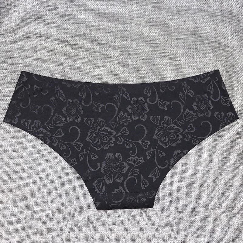 Schwarz Slip mit eleganten Blumen