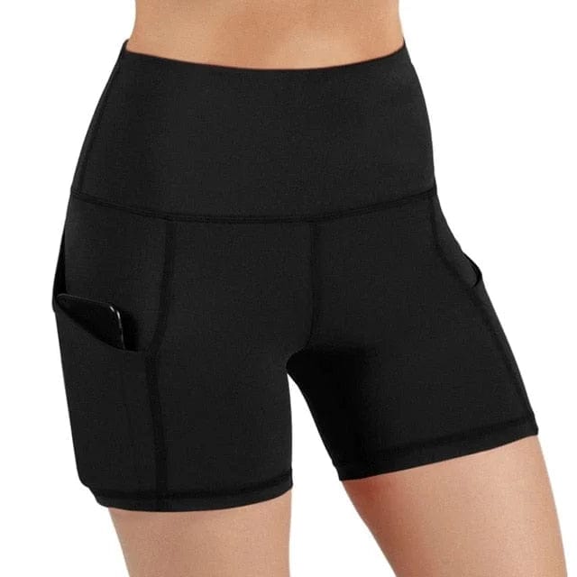 Schwarz Sporthose mit Tasche