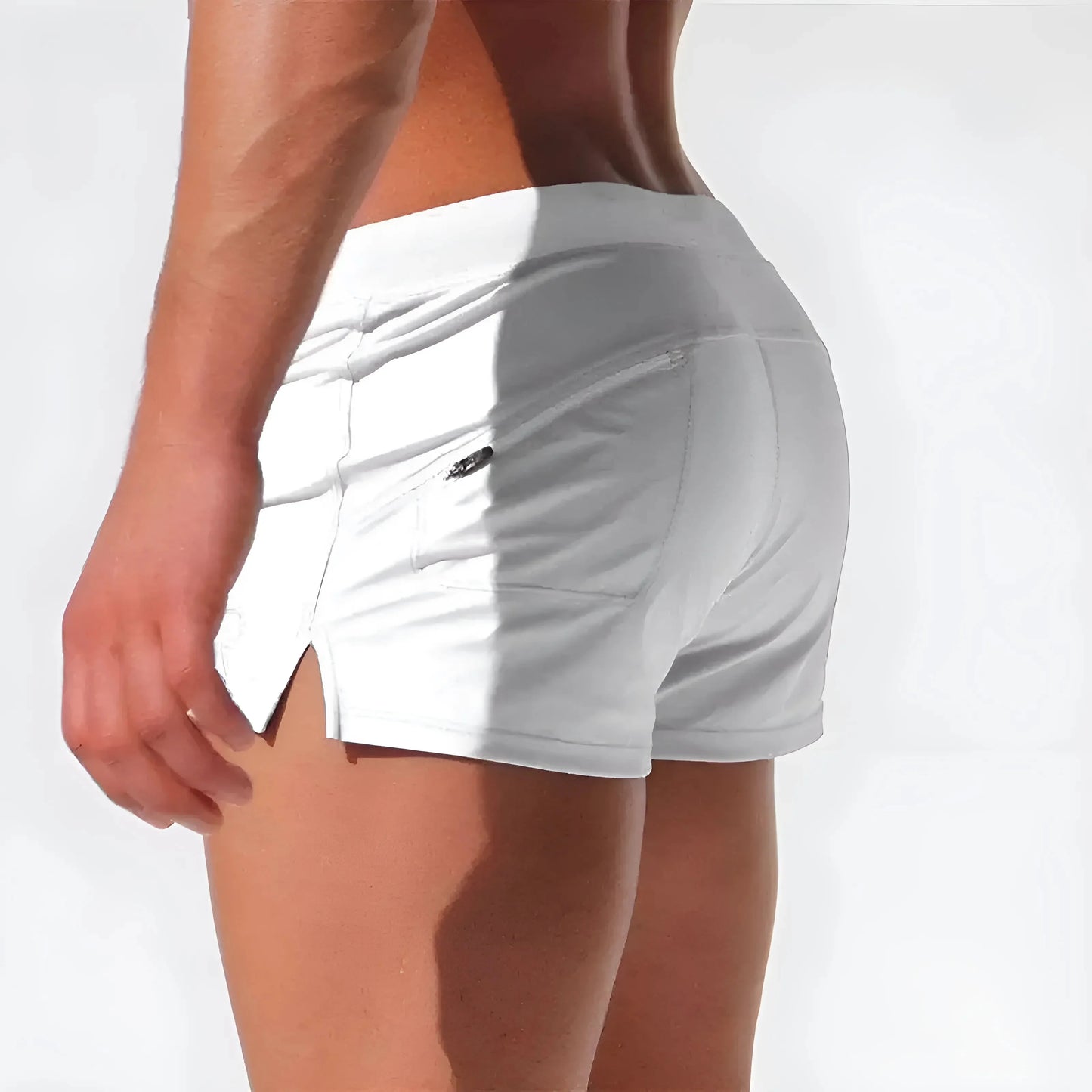 Short Swim Shorts with Pocket