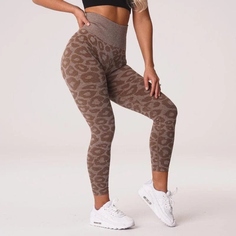  Sportleggings für Damen mit Leopardenmuster