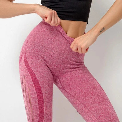  Sportleggings mit Zierstreifen