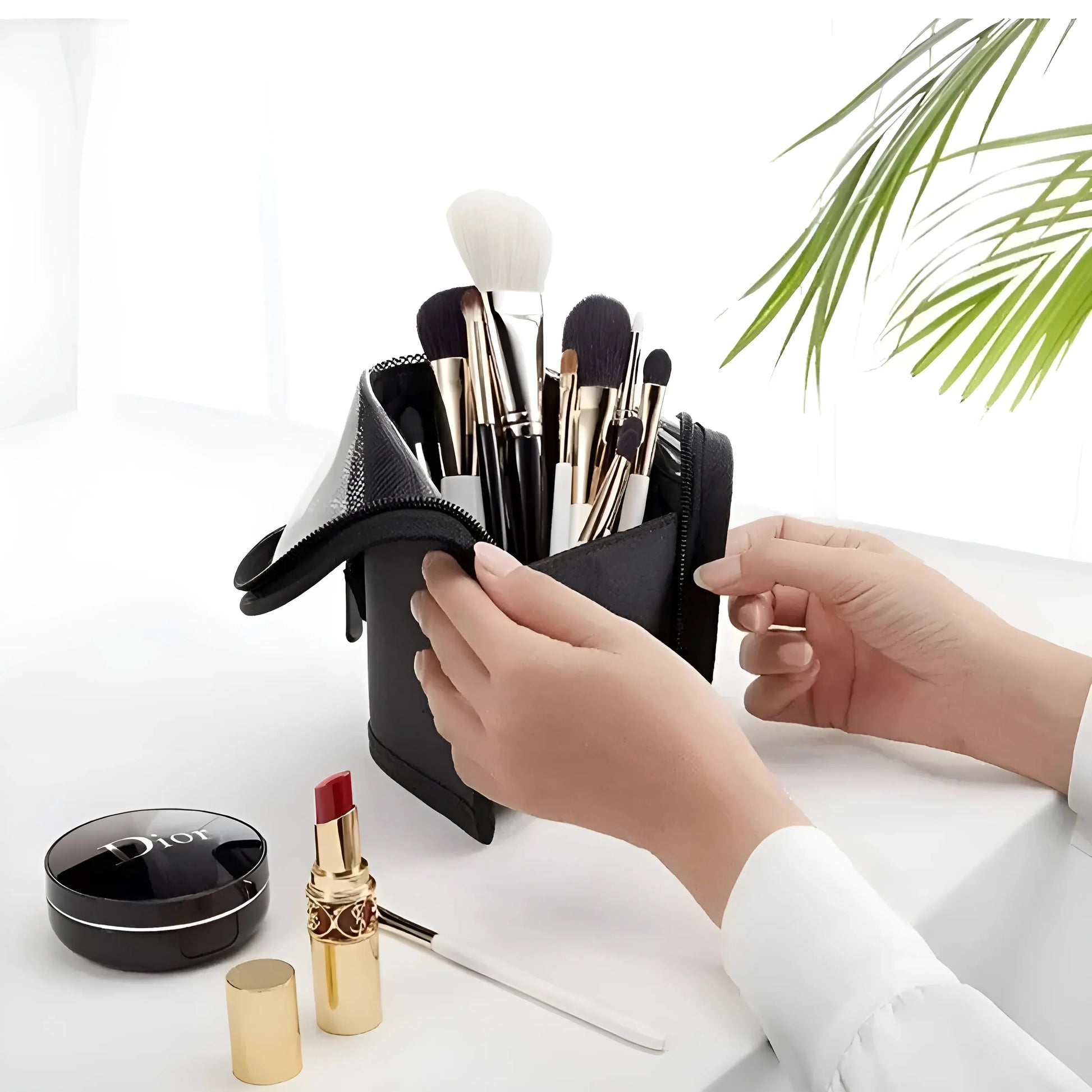 Standing Brush Holder for Makeup Brushes