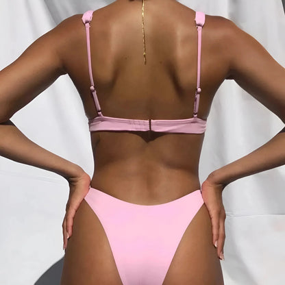 Two-Piece Bikini with Triangle Cups