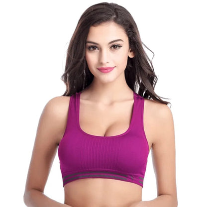 Violett Atmungsaktiver Sport-BH