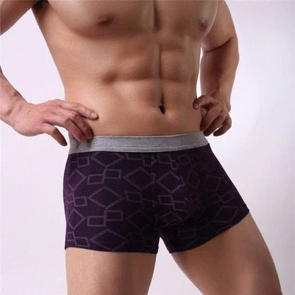 Violett Herren-Boxershorts aus Baumwolle