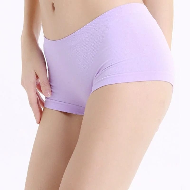 Violett Klassische Boxershorts für Damen