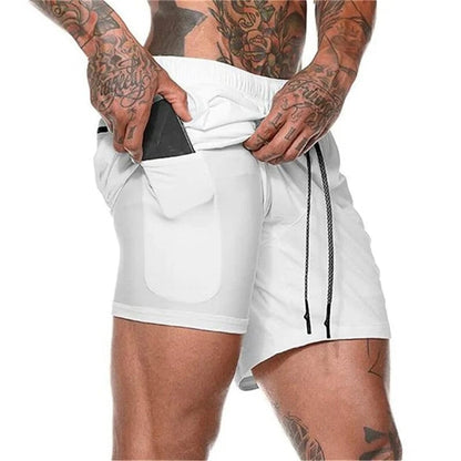 Weiß Lange Badehose für Herren