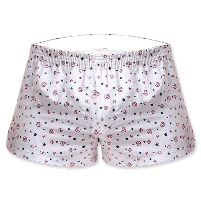 Weiß Lockere Boxershorts für Herren