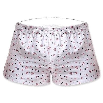 Weiß Lockere Boxershorts für Herren